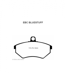 EBC BLUESTUFF BREMSBELÄGE FÜR VW CORRADO 2.0I 16V VORDERACHSE