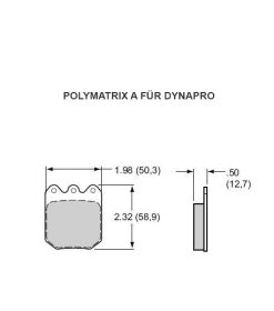 Wilwood Bremsklötze (4 Stück) Polymatrix A für Dynapro 2piston (6812)