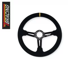 TBRACING Lenkrad 75mm geschlüsselt 350mm Wildleder