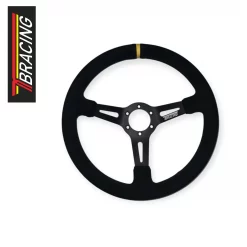 TBRACING Lenkrad 95mm geschlüsselt 350mm Wildleder