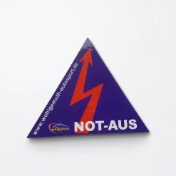 Aufkleber Not-Aus 